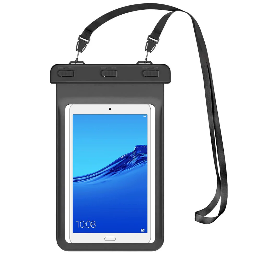 AG-W12_HR | IPX8 Waterproof Case for Honor Pad 7 to 8.3 Inches