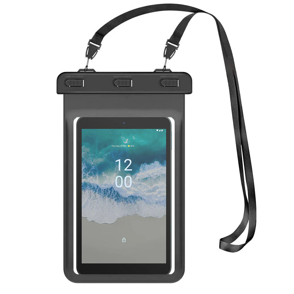 AG-W12_NK | IPX8 Waterproof Case for Nokia Tablet 7 to 8.3 Inches