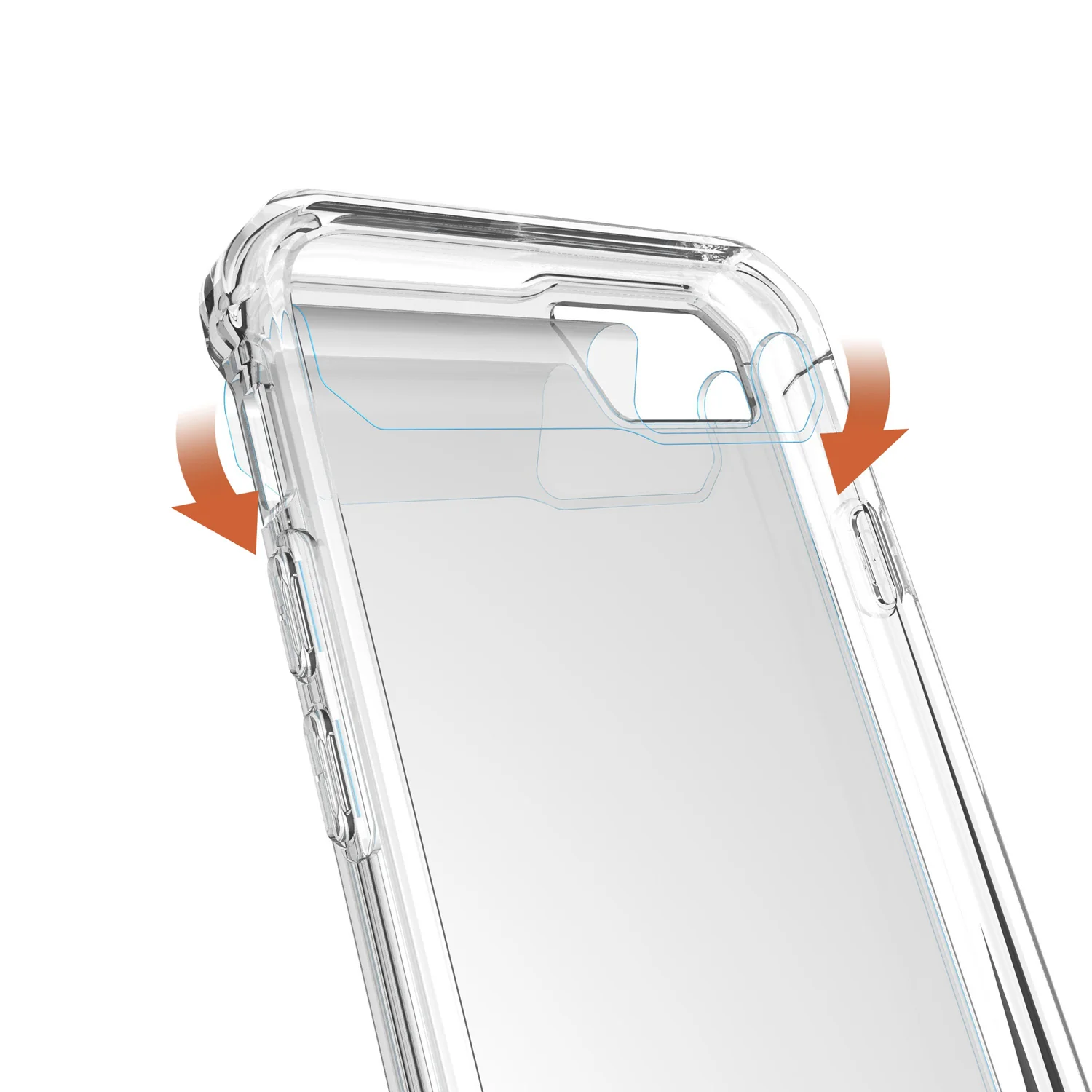 AHN-i6P-CR | iPhone 6 Plus Case | Ultra slim shockproof crystal clear case - Image 4