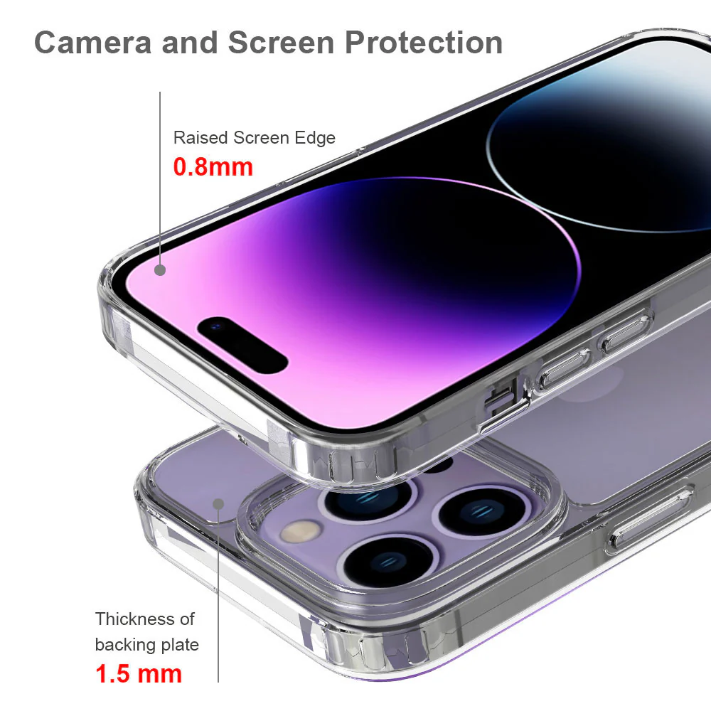 AHN-IPH-14PRO | iPhone 14 Pro Case | Ultra slim shockproof crystal clear case - Image 3
