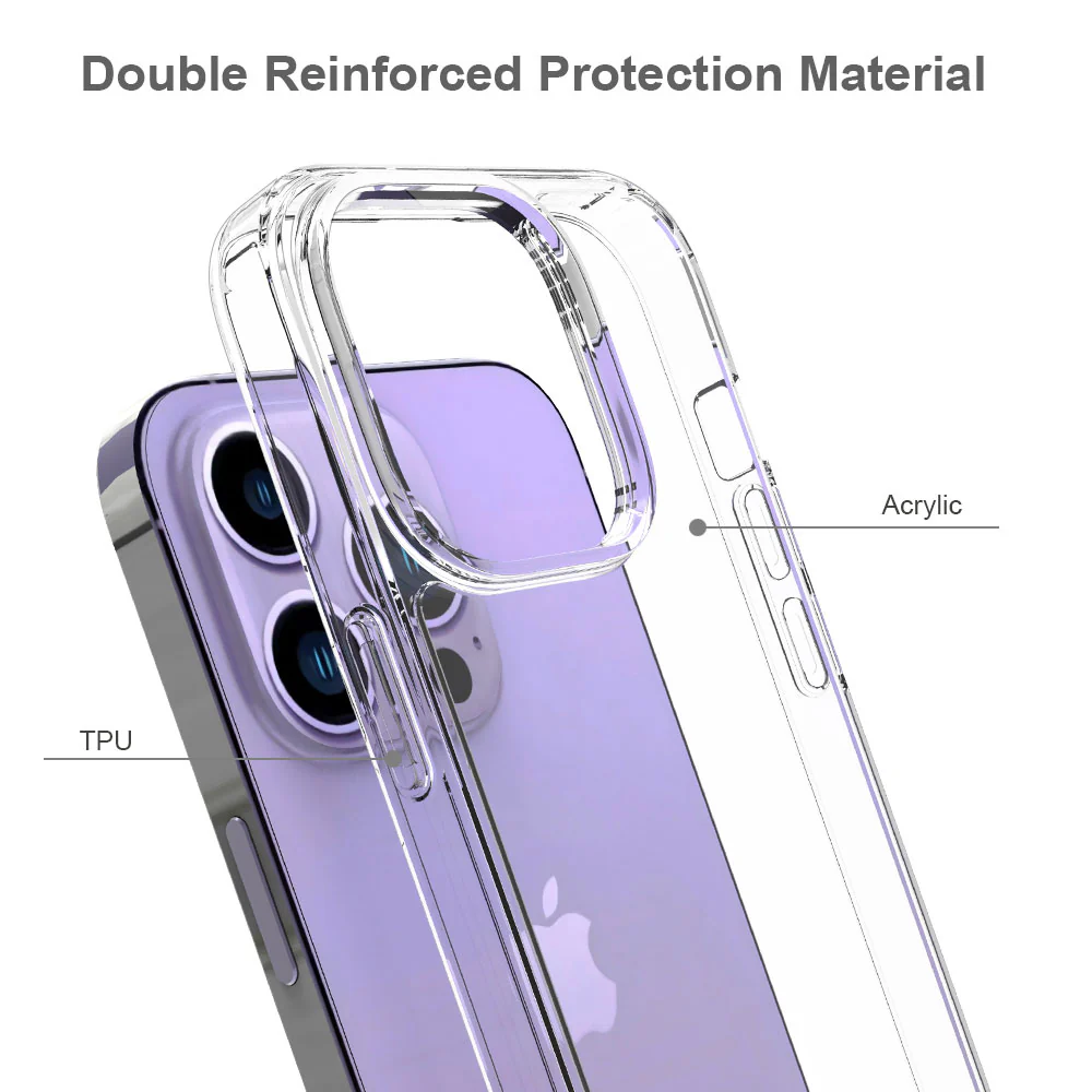 AHN-IPH-14PRO | iPhone 14 Pro Case | Ultra slim shockproof crystal clear case - Image 4