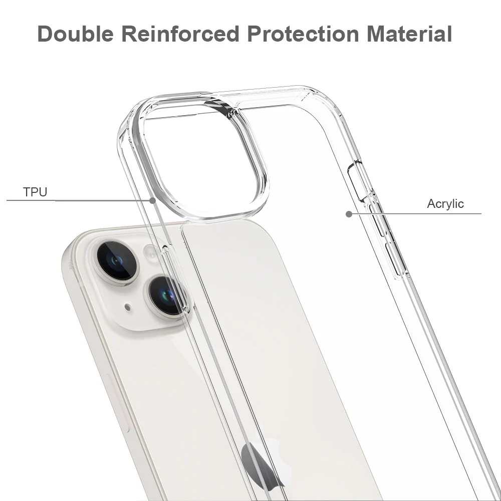 AHN-IPH-15PL | iPhone 15 Plus Case | Ultra slim shockproof crystal clear case - Image 4