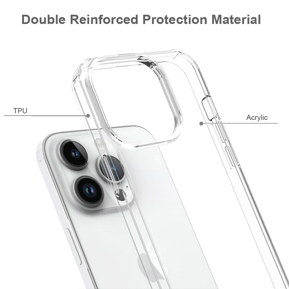 AHN-IPH-15PRO | iPhone 15 Pro Case | Ultra slim shockproof crystal clear case - Image 4