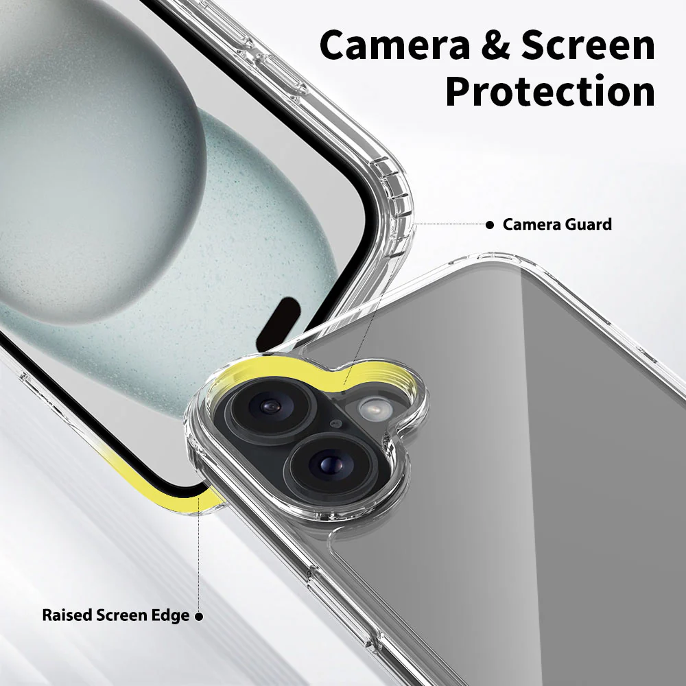 AHN-IPH-16PL | iPhone 16 Plus Case | Ultra slim shockproof crystal clear case - Image 4