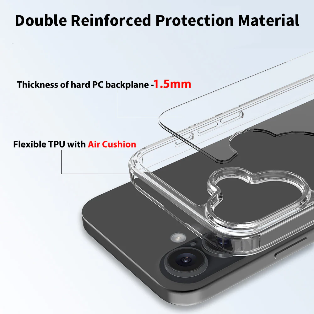 AHN-IPH-16PL | iPhone 16 Plus Case | Ultra slim shockproof crystal clear case - Image 5