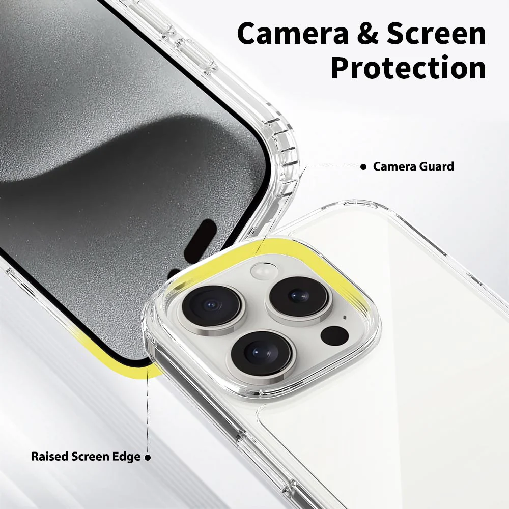 AHN-IPH-16PRO | iPhone 16 Pro Case | Ultra slim shockproof crystal clear case - Image 4