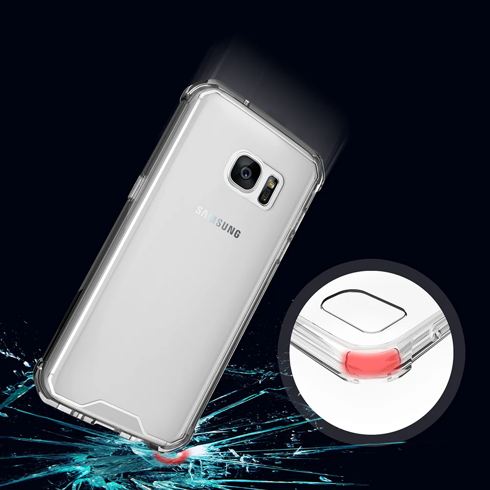 AHN-S7-CR | Samsung Galaxy S7 | Ultra slim shockproof crystal clear case - Image 3