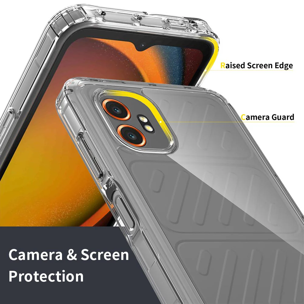AHN-SS25-XC7P | Samsung Galaxy XCover7 Pro SM G766 Case | Ultra slim shockproof crystal clear case - Image 4
