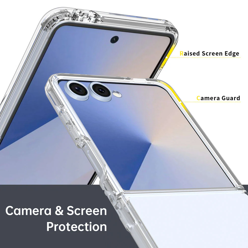 AHN-SS25-ZFLIP7 | Samsung Galaxy Z Flip7 SM-F751 Case | Ultra slim shockproof crystal clear case - Image 3