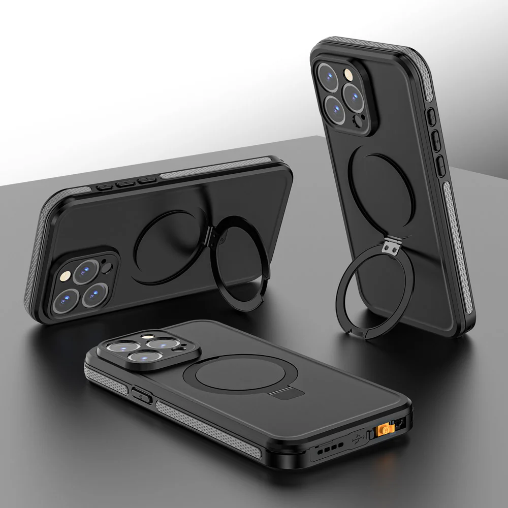 AMG-IPH-15PRO | iPhone 15 Pro | IP68 waterproof iPhone case with kickstand - Image 2