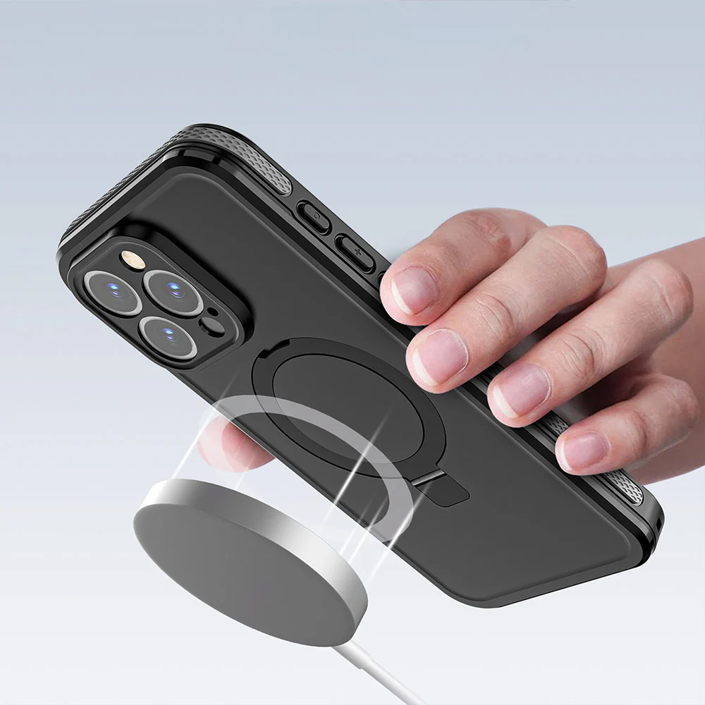 AMG-IPH-16PRO | iPhone 16 Pro | IP68 waterproof iPhone case with kickstand - Image 7
