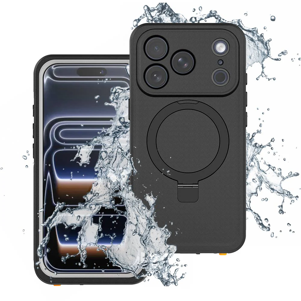 AMG-IPH-17PRO | iPhone 17 Pro | IP68 waterproof iPhone case with kickstand