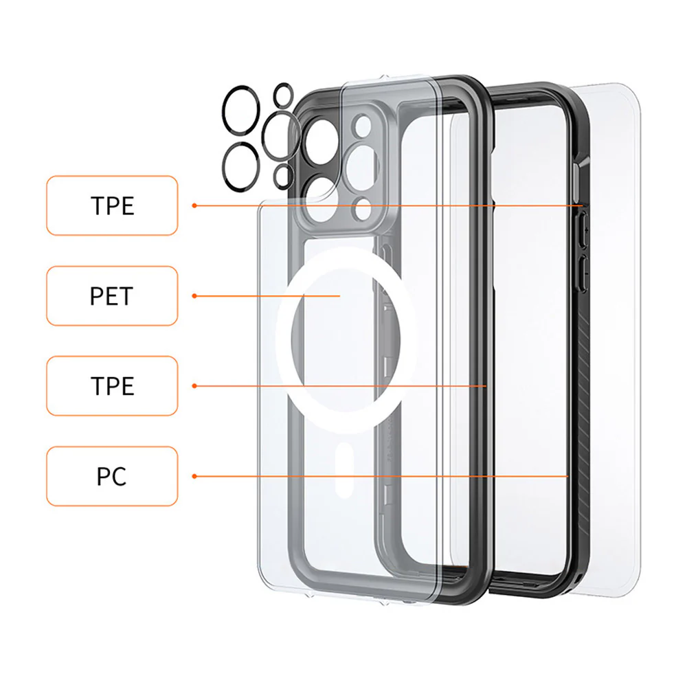 AMN-IPH-14PRO | iPhone 14 Pro | IP68 Waterproof Case & Magnetic Case - Image 4