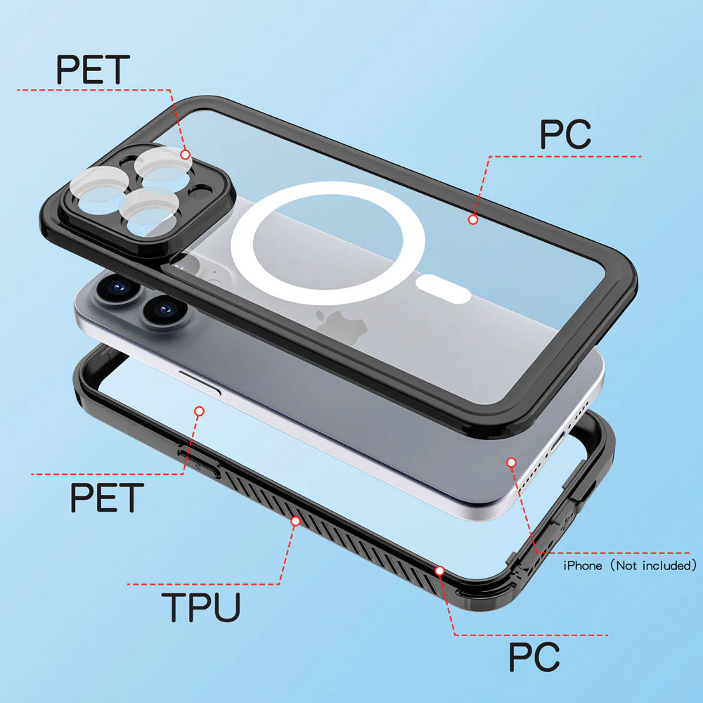 AMN-IPH-15PMX | iPhone 15 Pro Max | IP68 Waterproof Case & Magnetic Case - Image 4