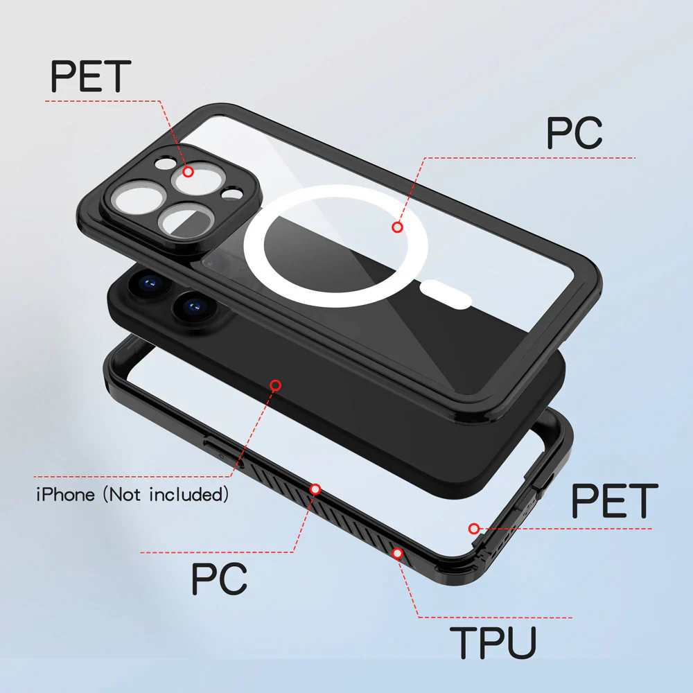 AMN-IPH-15PRO | iPhone 15 Pro | IP68 Waterproof Case & Magnetic Case - Image 4