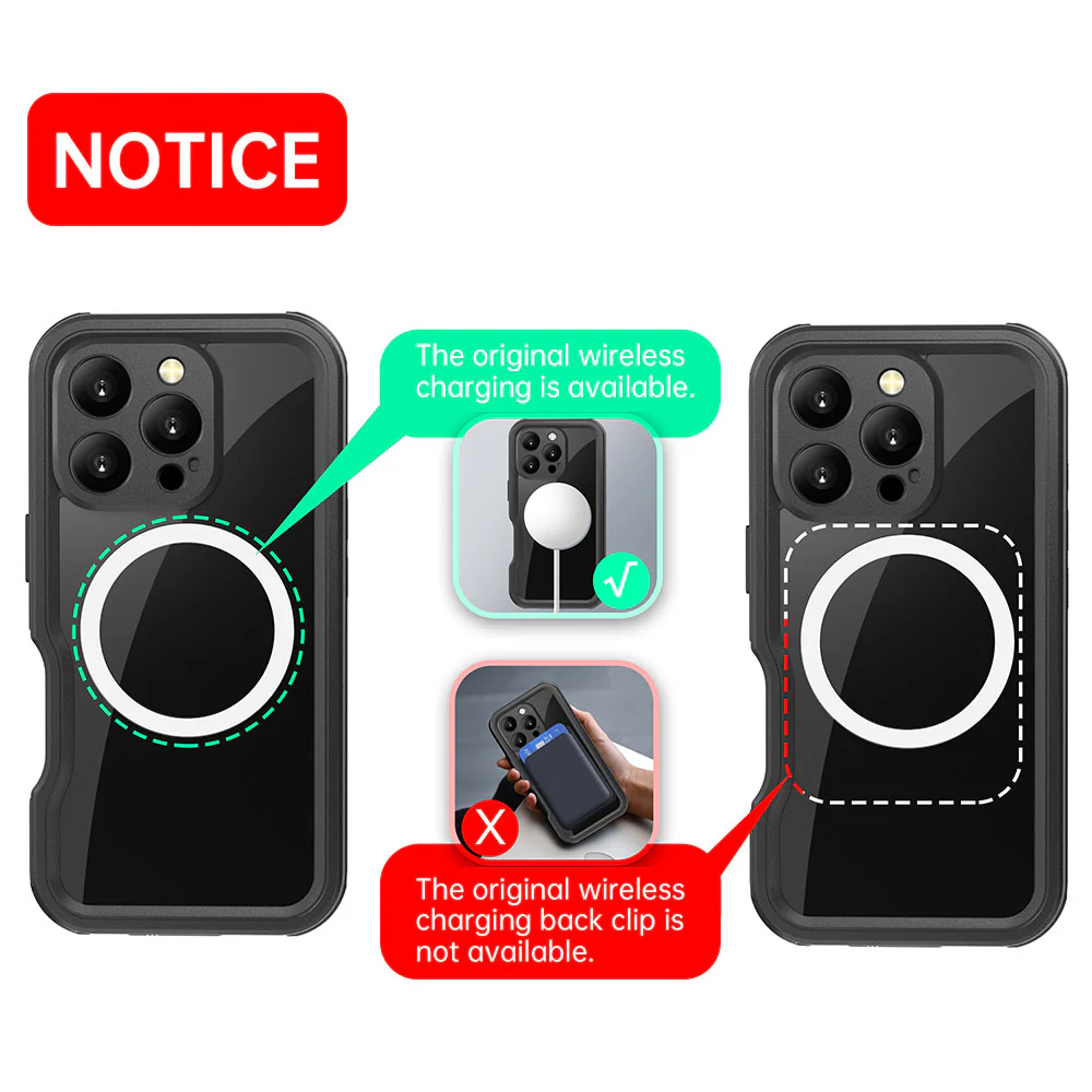 AMN-IPH-16PRO | iPhone 16 Pro | IP68 Waterproof Case & Magnetic Case - Image 3