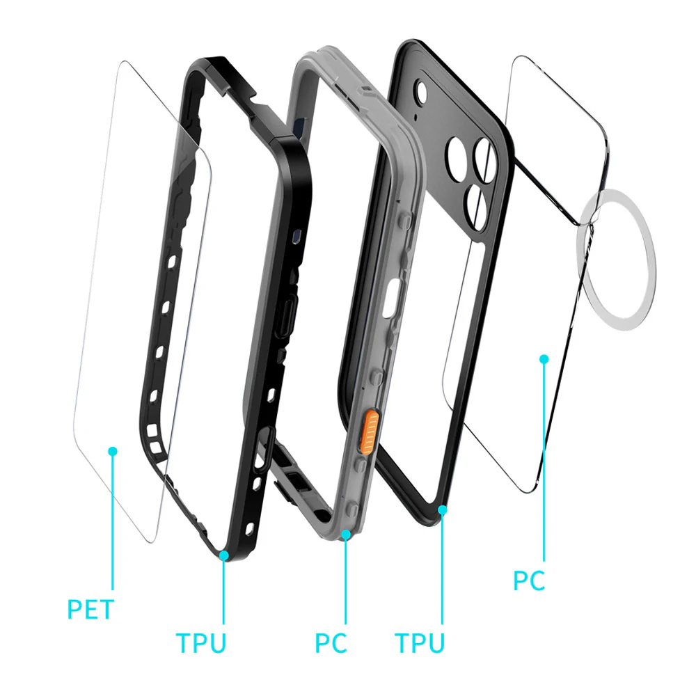 AMN-IPH | iPhone 17 / iPhone 16 / iPhone 15 / iPhone 14 Series | IP68 Waterproof Case & Magnetic Case - Image 5