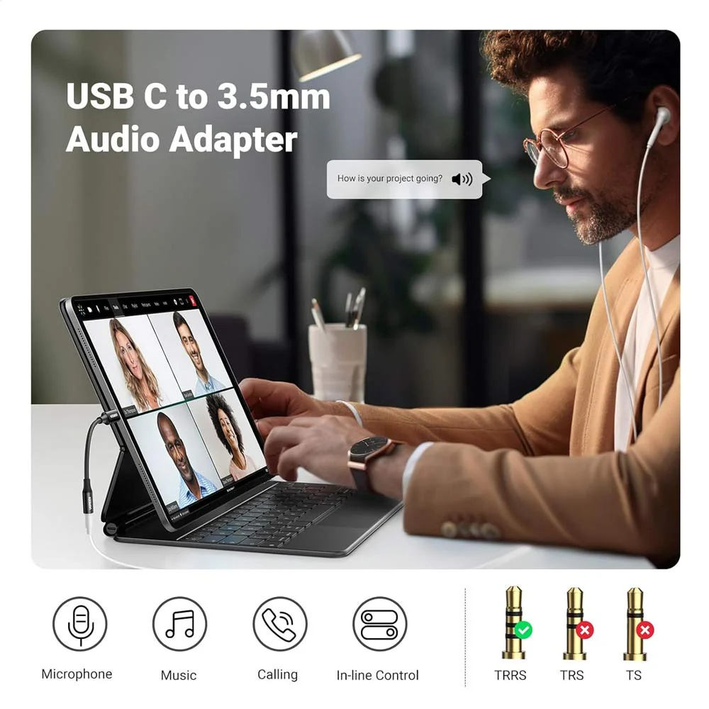 AND-AD10 | USB-C to 3.5 mm Headphone Jack Adapter - Image 5