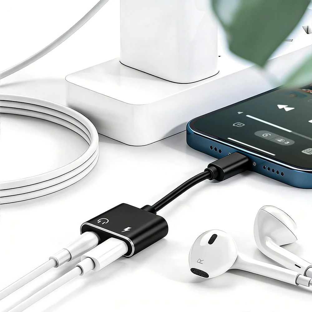 AND-AD11 | Type-C to 3.5mm Headphone and Charger Splitter Adapter For Phone - Image 2