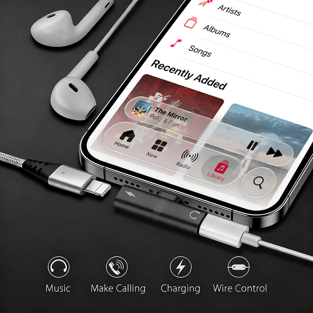 APL-AD03 | 2 in 1 Splitter Adapter For iPhone & Smartphone - Image 3