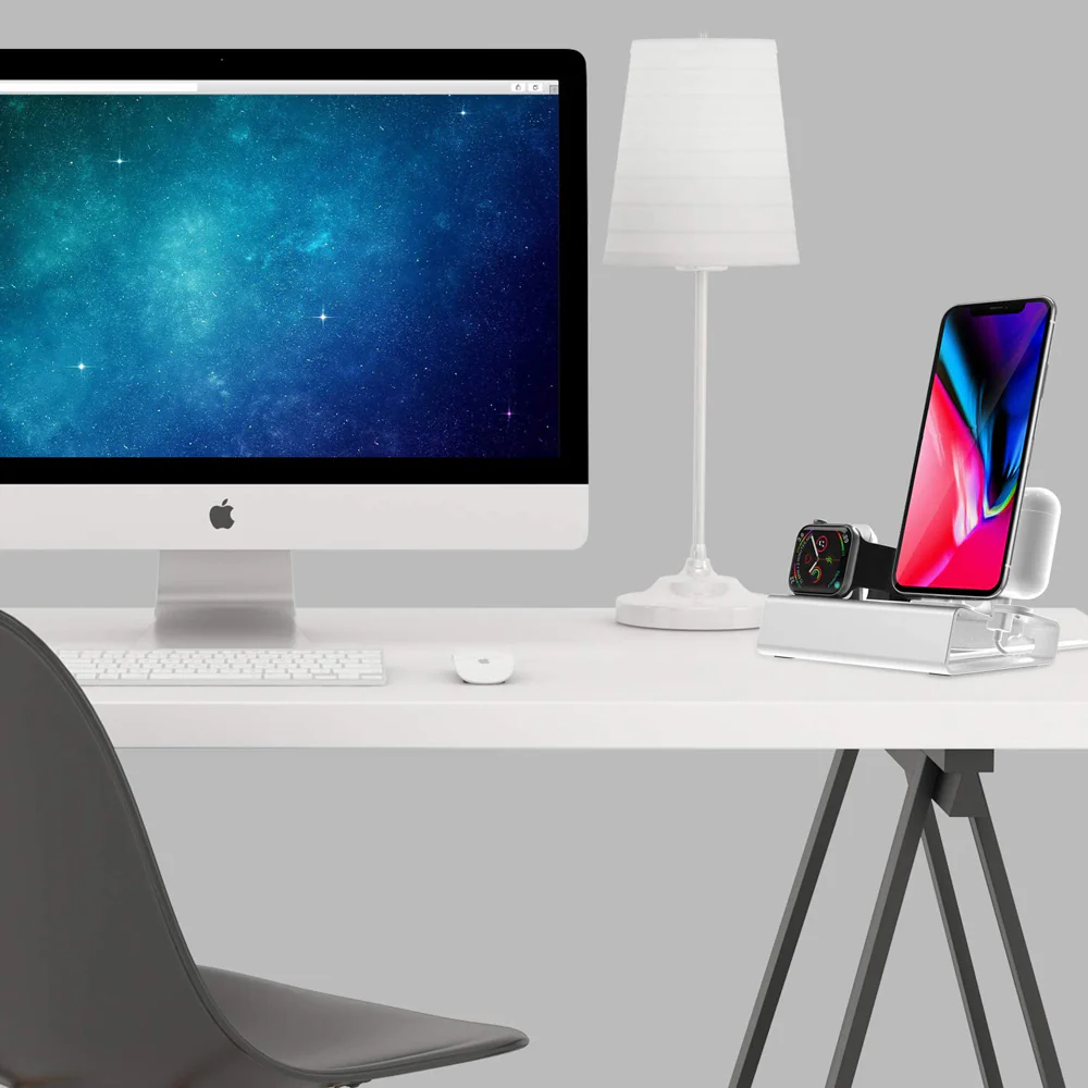 APL-DK03 | 3 IN 1 Charging Stand for iPhone, Apple Watch & AirPods - Image 4