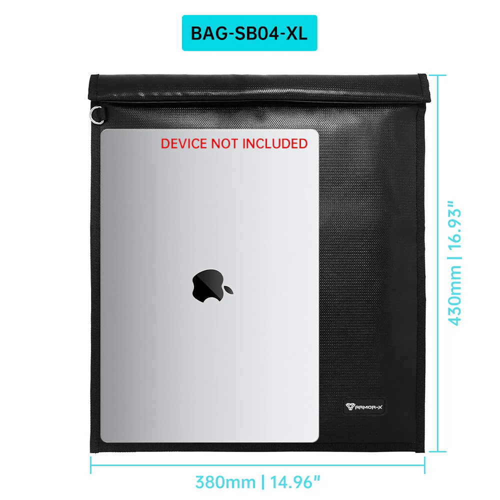 BAG-SB04 | Faraday Bag For Smartphones , Tablet and Laptop With Signal Blocking And Shielding - Image 12