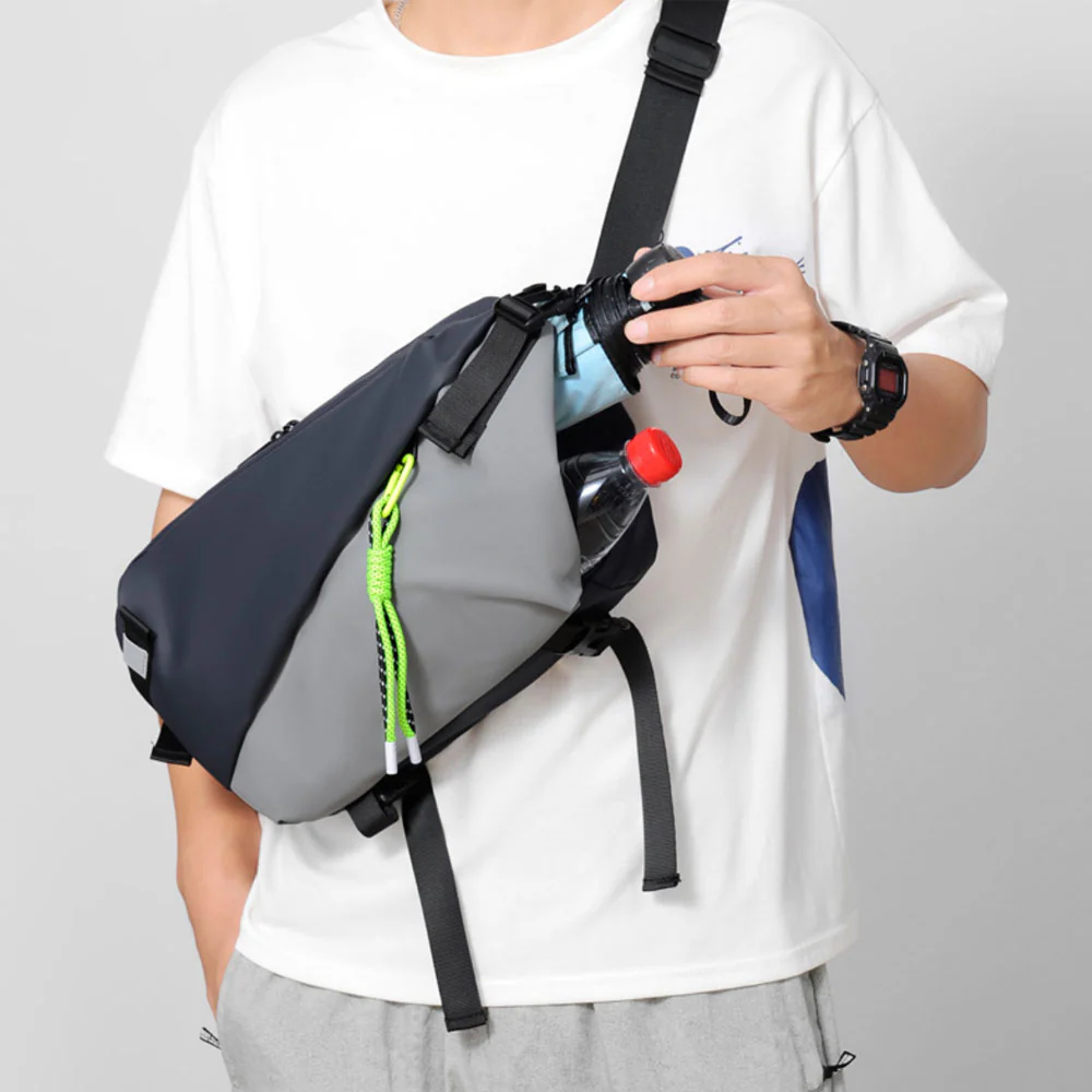 BAG-SL4 | Sling Bag / Chest Bag / Waist Bag | Anti-Splash Bag with Retractable Key Chain - Image 7