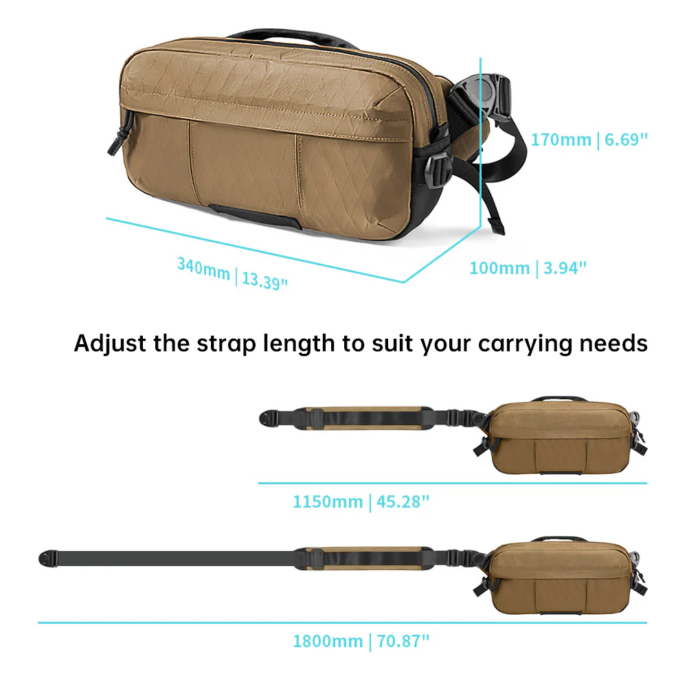 BAG-SL7 | Sling Bag / Chest Bag / Shoulder Bag with Handle | Anti-Splash Bag - Image 7