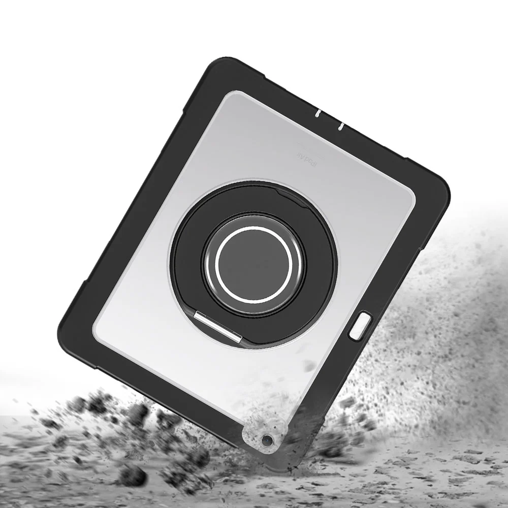 BON-iPad-A6PN | iPad Air 13 (M2) / (M3) / (M4) | Rugged case with kick-stand & folding grip & pencil holder - Image 4