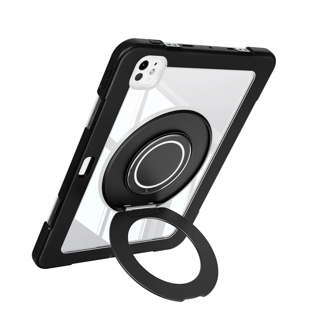 BON-iPad-PR10PN | iPad Pro 13 (M4) / (M5) | Rugged case with kick-stand & folding grip & pencil holder - Image 5