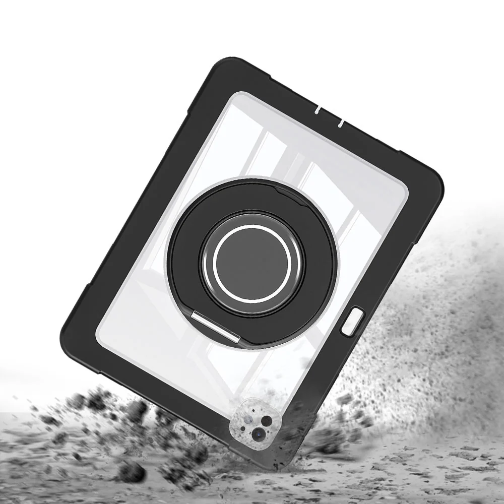 BON-iPad-PR11PN | iPad Pro 11 (M4) / (M5) | Rugged case with kick-stand & folding grip & pencil holder - Image 4