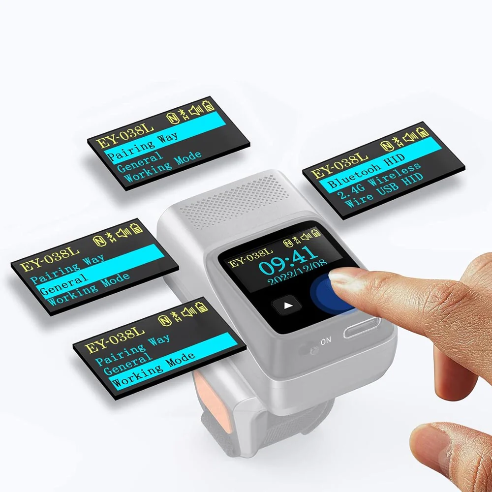 BRS-BT03 | Bluetooth Ring Barcode Scanner | 1D 2D QR Code - Image 3