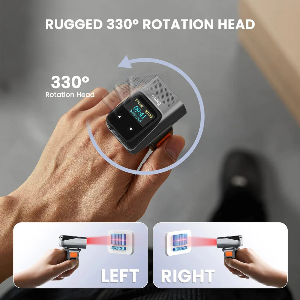 BRS-BT03 | Bluetooth Ring Barcode Scanner | 1D 2D QR Code - Image 5