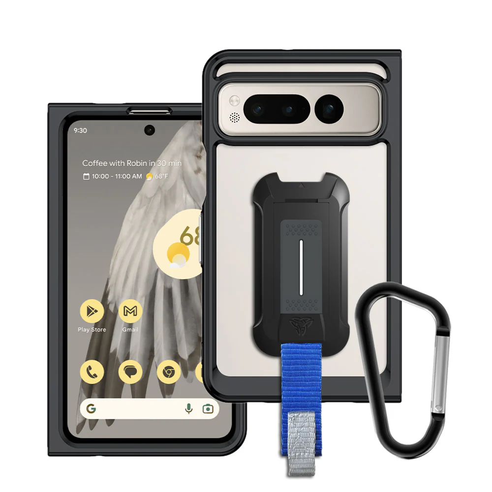 BX3-GG23-PXLF | Google Pixel Fold Case | Mountable Shockproof Rugged Case for Outdoors w/ Carabiner
