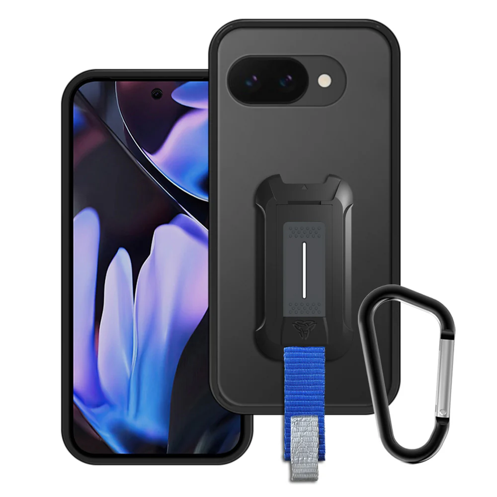 BX3-GG25-PXL9A | Google Pixel 9a Case | Mountable Shockproof Rugged Case for Outdoors w/ Carabiner