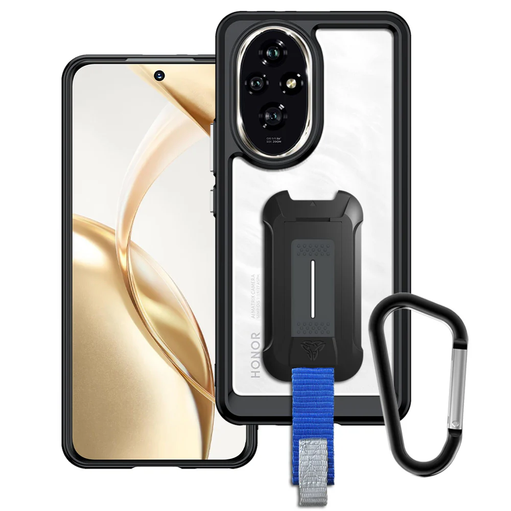 BX3-HR24-200 | Honor 200 | Mountable Shockproof Rugged Case for Outdoors w/ Carabiner