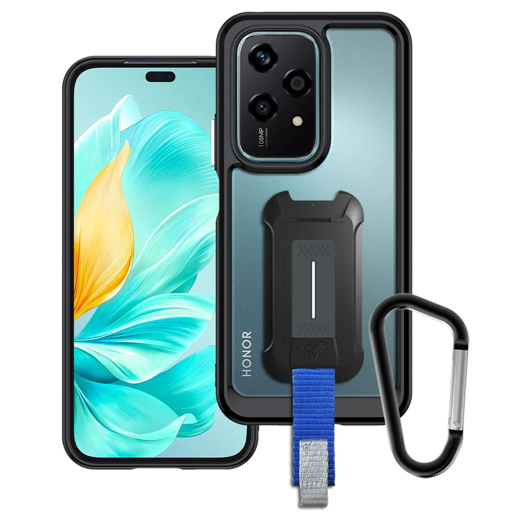 BX3-HR24-200L | Honor 200 Lite | Mountable Shockproof Rugged Case for Outdoors w/ Carabiner