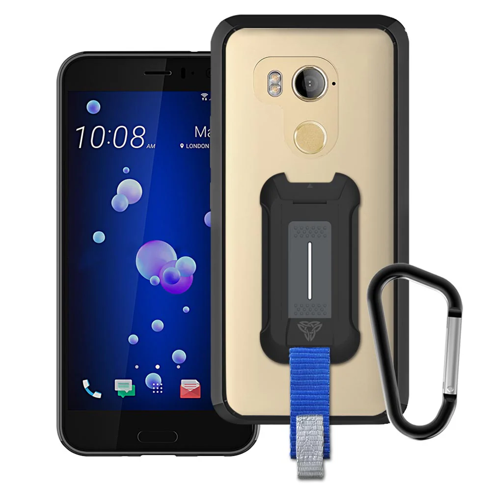 BX3-HT-U11P | HTC U11+ U11 Plus | Shockproof Rugged case w/ KEY Mount & Carabiner