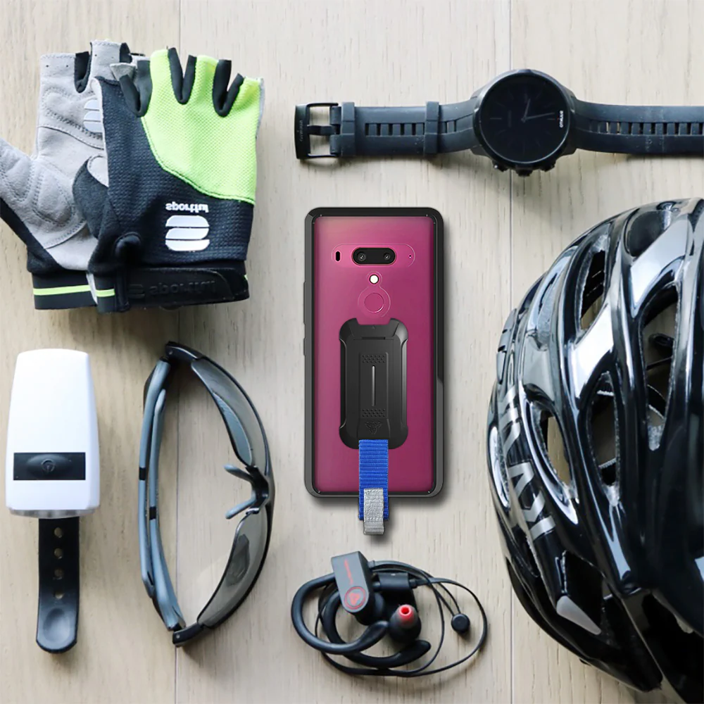 BX3-HT18-U12P | HTC U12+ U12 Plus | Shockproof Rugged case w/ KEY Mount & Carabiner - Image 2