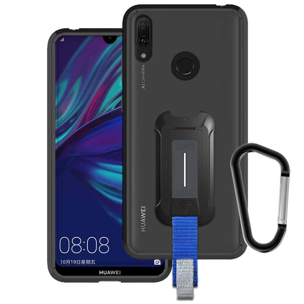 BX3-HW19-Y7PM | Huawei Y7 Prime (2019) / Y7 (2019) | Shockproof Rugged case w/ KEY Mount & Carabiner
