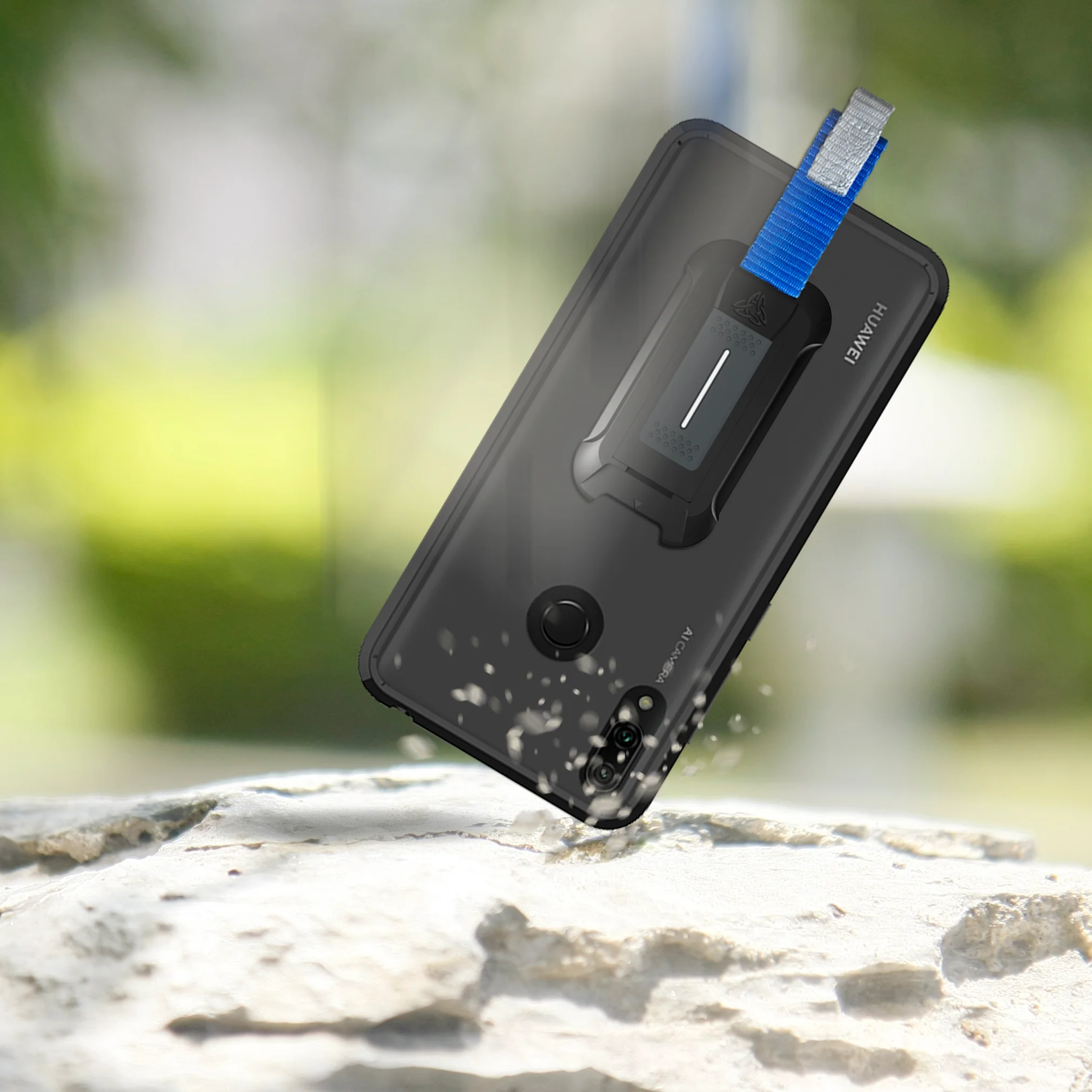 BX3-HW19-Y7PM | Huawei Y7 Prime (2019) / Y7 (2019) | Shockproof Rugged case w/ KEY Mount & Carabiner - Image 11