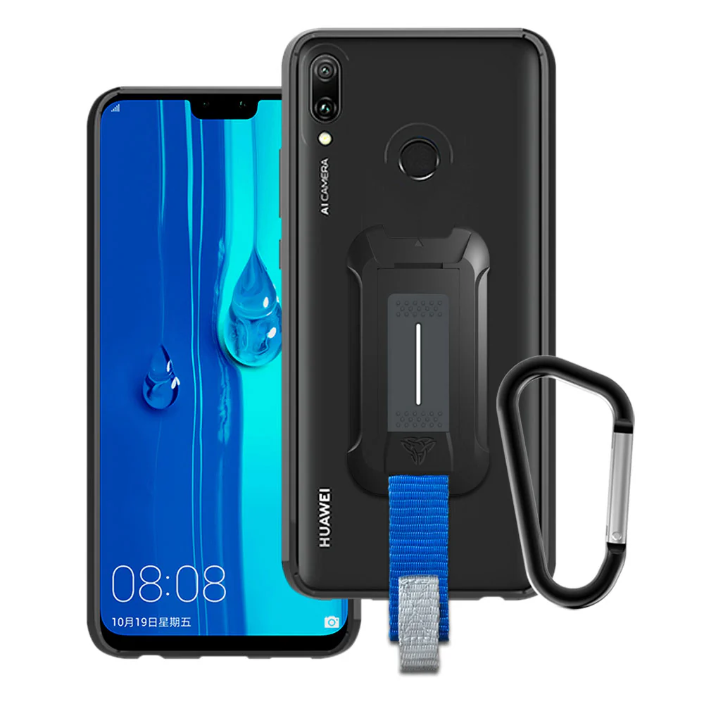 BX3-HW19-Y9 | Huawei Y9 (2019) / Enjoy 9 Plus | Mountable Shockproof Rugged Case for Outdoors w/ Carabiner
