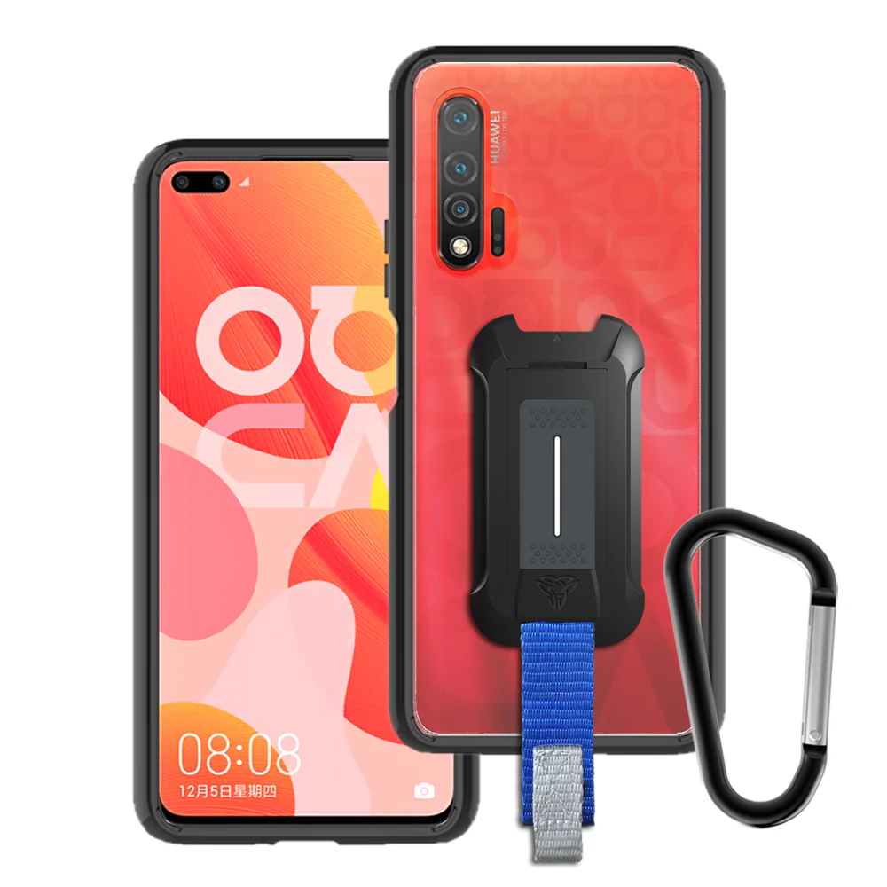 BX3-HW20-NV6 | Huawei Nova 6 | Mountable Shockproof Rugged Case for Outdoors w/ Carabiner