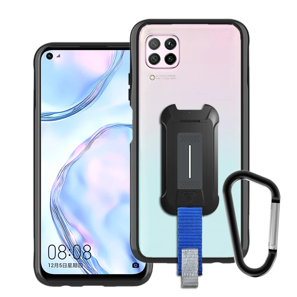 BX3-HW20-P40L | Huawei nova 6 SE | Shockproof Rugged case w/ KEY Mount & Carabiner