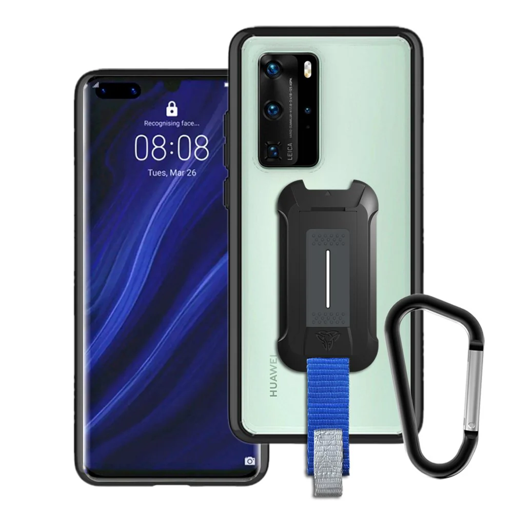 BX3-HW20-P40PRO | Huawei P40 Pro | Shockproof Rugged case w/ KEY Mount & Carabiner