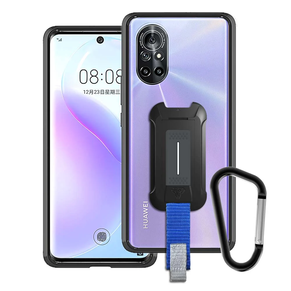 BX3-HW21-NV8 | Huawei Nova 8 | Mountable Shockproof Rugged Case for Outdoors w/ Carabiner