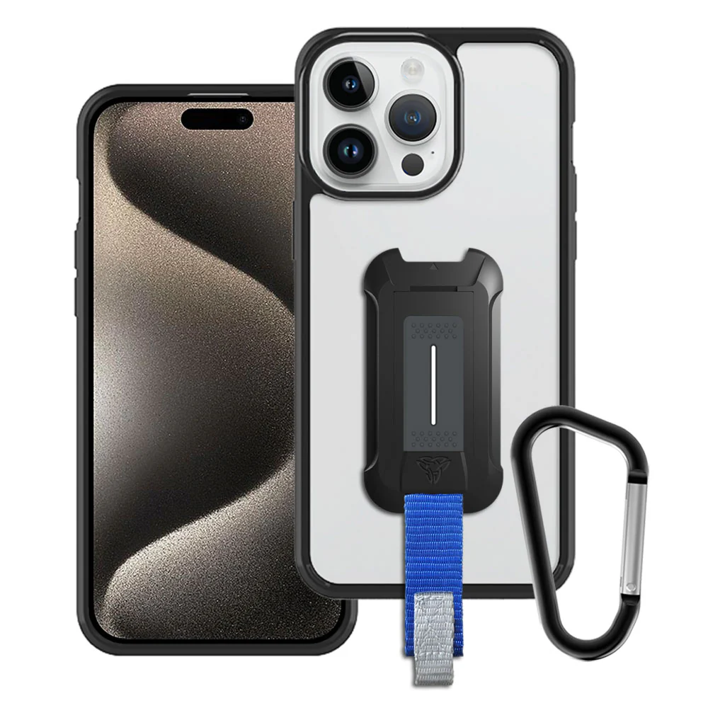 BX3-IPH-15PMX | iPhone 15 Pro Max Case  | Shockproof Drop Proof Rugged Cover w/ X-Mount & Carabiner
