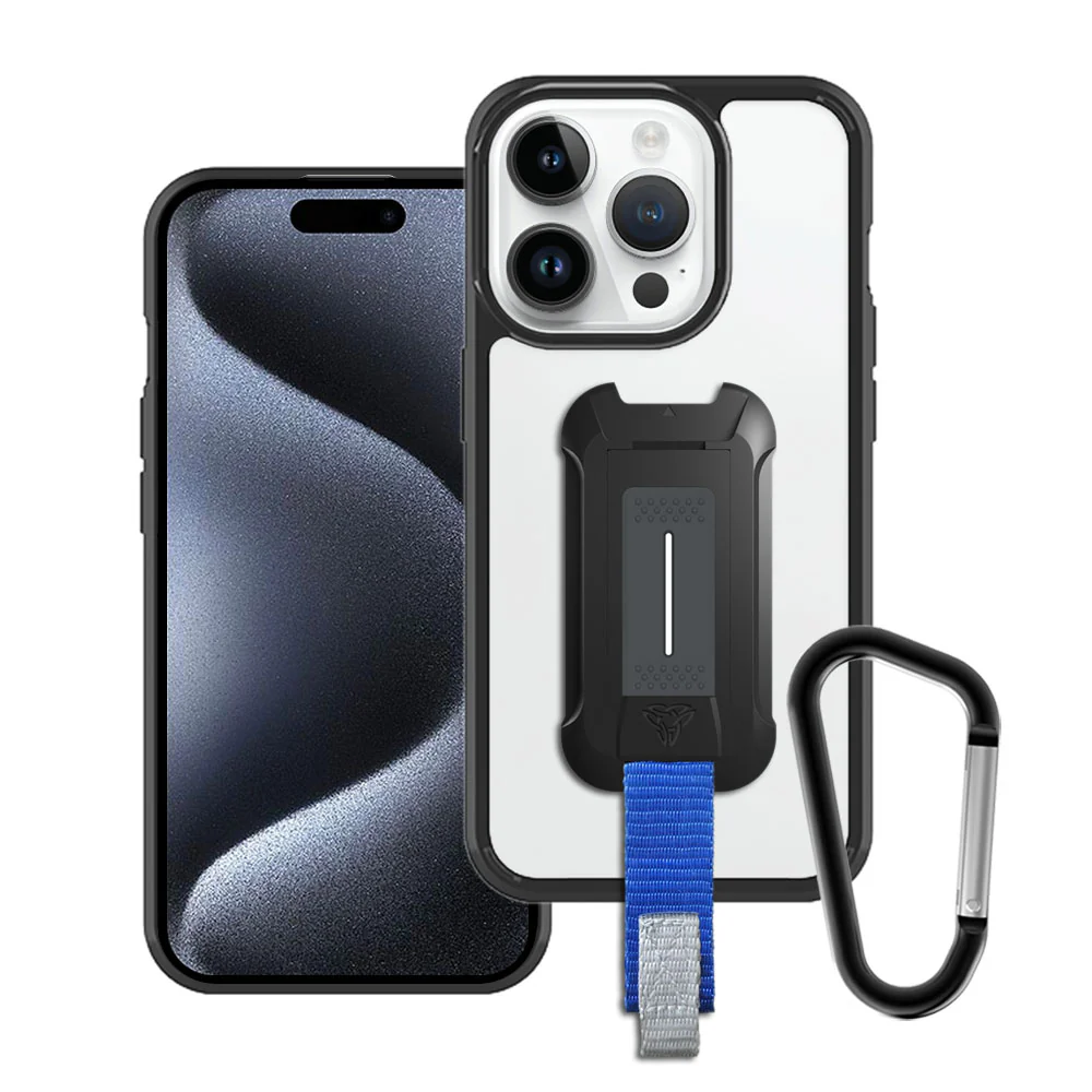 BX3-IPH-15PRO | iPhone 15 Pro Case  | Shockproof Drop Proof Rugged Cover w/ X-Mount & Carabiner