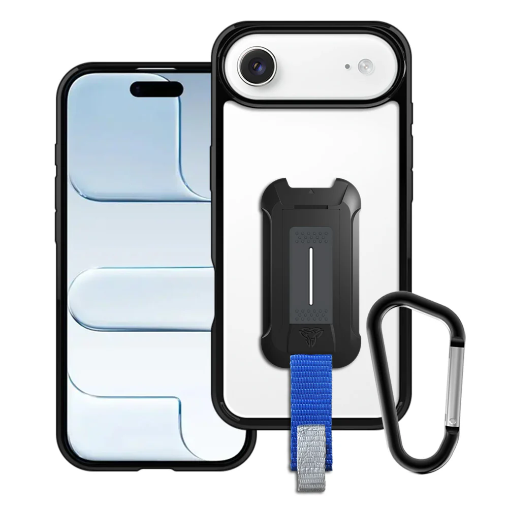 BX3-IPH-17AIR | iPhone Air / 17 Air Case  | Shockproof Drop Proof Rugged Cover w/ X-Mount & Carabiner