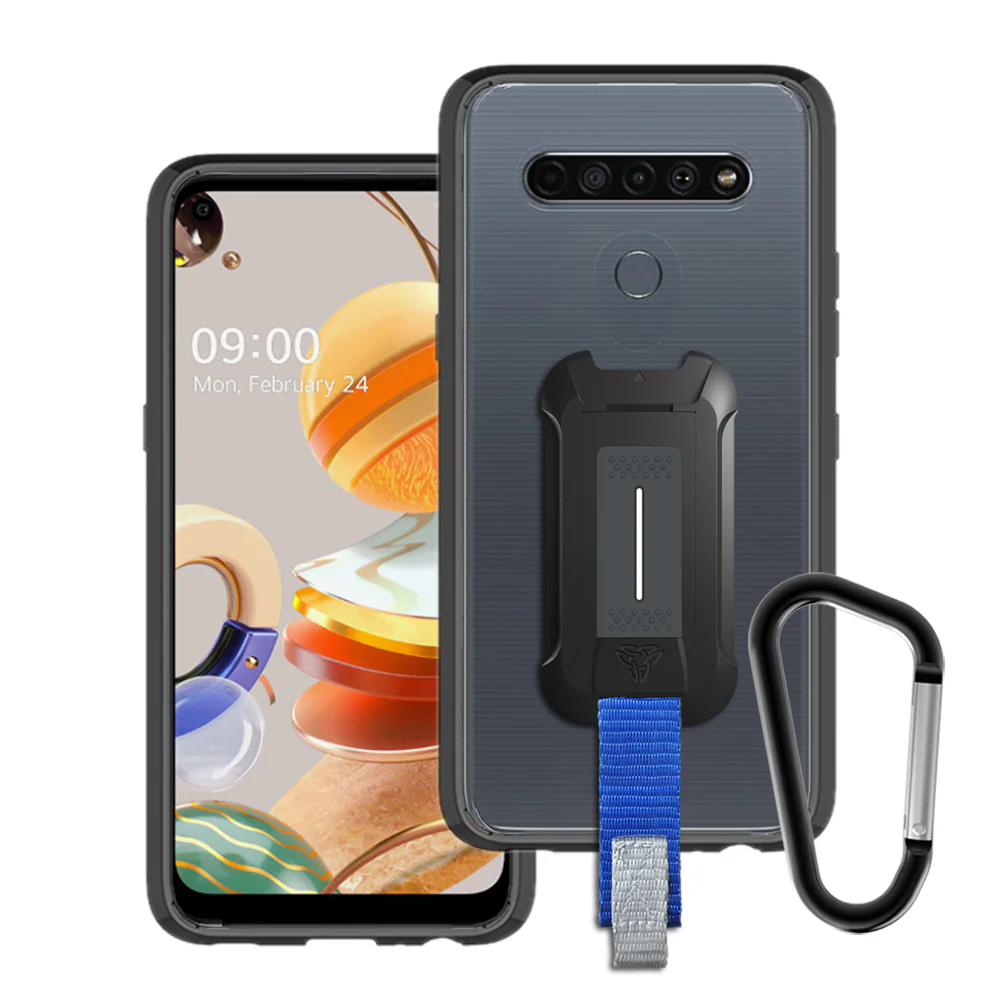 BX3-LG20-K61 | LG K61 | Shockproof Rugged case w/ KEY Mount & Carabiner